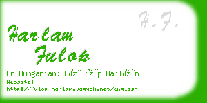 harlam fulop business card
